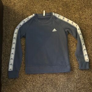 Adidas Navy Sweatshirt with Logo Accents